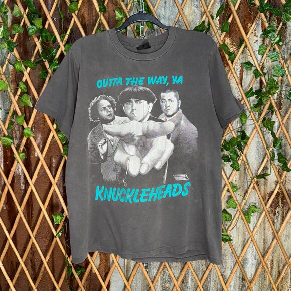 vintage 1990s three stooges curly moe larry faded t-shirt - Picture 1 of 4